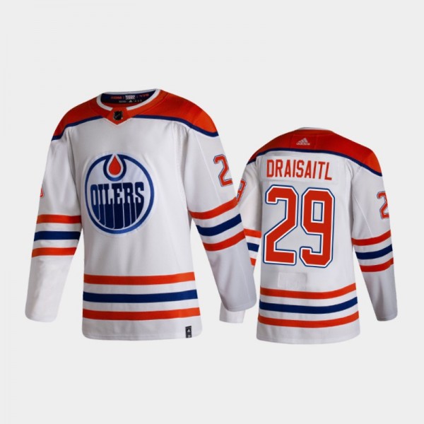 Men's Edmonton Oilers Leon Draisaitl #29 Reverse R...