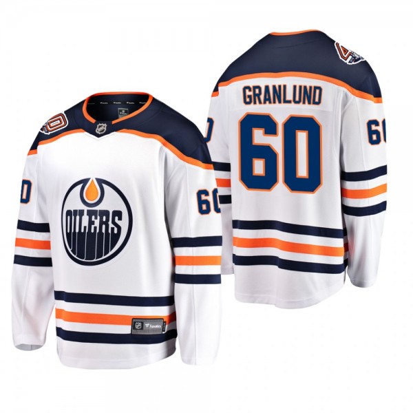 Edmonton Oilers Markus Granlund #60 Away Breakaway...
