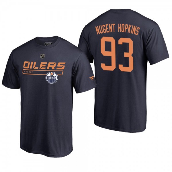 Oilers Ryan Nugent-Hopkins #93 Rinkside Collection Prime Cheap Authentic Pro T-shirt Royal