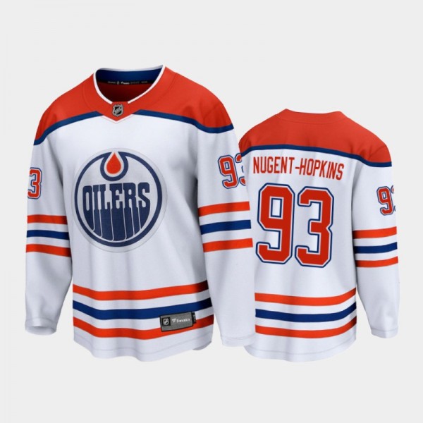 Men's Edmonton Oilers Ryan Nugent-Hopkins #93 Special Edition White 2021 Jersey