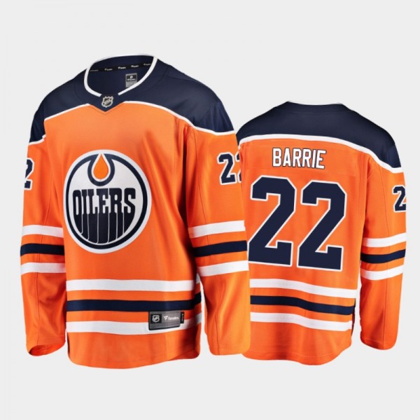 Edmonton Oilers Tyson Barrie #22 Home Orange 2020-...