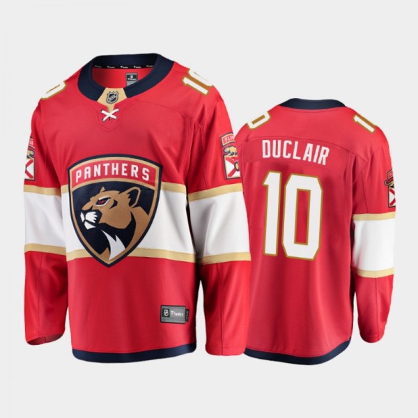 Florida Panthers #10 Anthony Duclair Home Red 2021...
