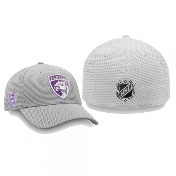 Florida Panthers Gray 2019 Hockey Fights Cancer Fl...