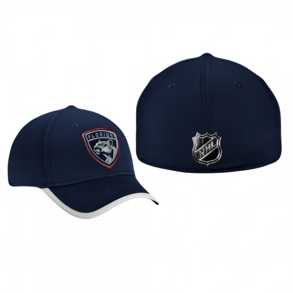 Florida Panthers Navy Authentic Pro Clutch Speed Flex Hat
