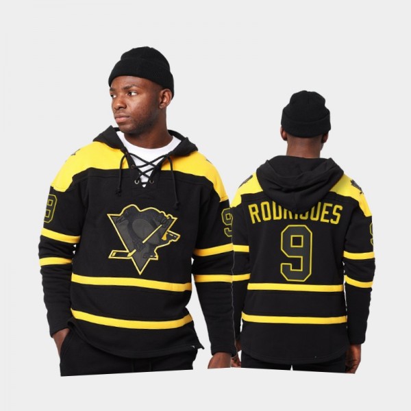 Men Evan Rodrigues #9 Pittsburgh Penguins Lacer Bl...