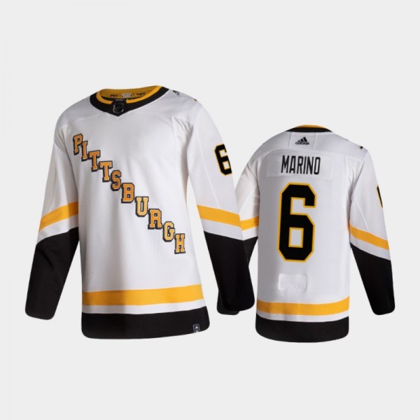 Men's Pittsburgh Penguins John Marino #6 Reverse R...
