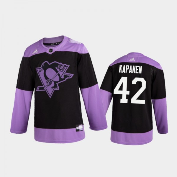 Men's Kasperi Kapanen #42 Pittsburgh Penguins 2020...