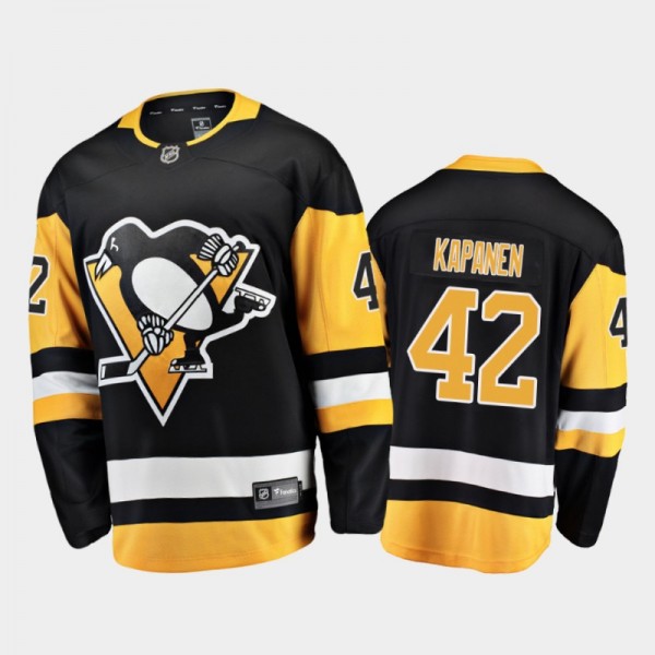 Pittsburgh Penguins Kasperi Kapanen #42 Home Black...