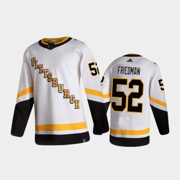 Men's Pittsburgh Penguins Mark Friedman #52 Revers...