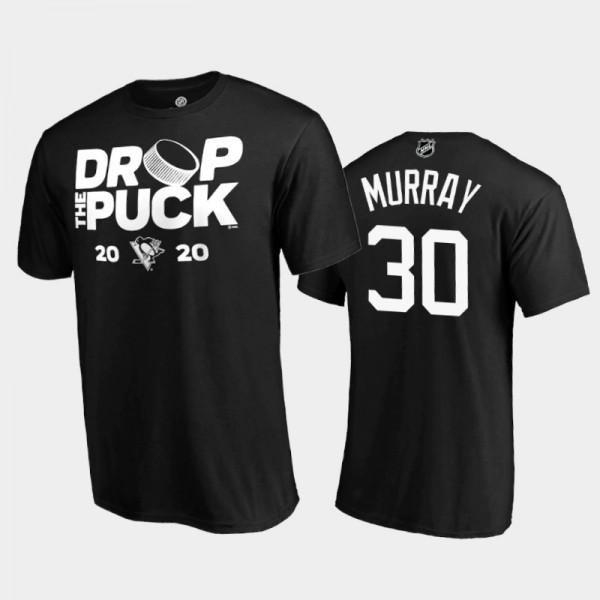 Pittsburgh Penguins Matt Murray #30 2020 Drop the Puck Name & Number Blue T-Shirt