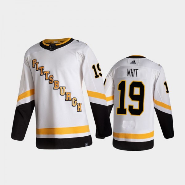 Men's Pittsburgh Penguins Ryan Whitney #19 Special Edition Authentic Retired Player Nikename White Jersey