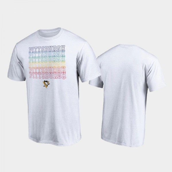 Men's Pittsburgh Penguins City Pride White T-Shirt