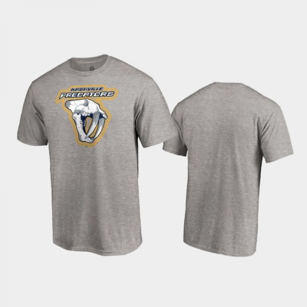 Men's Nashville Predators Special Edition Secondary Logo Ash T-Shirt