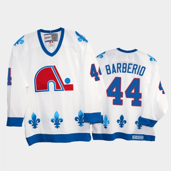 Mark Barberio #44 Quebec Nordiques Heritage Vintag...