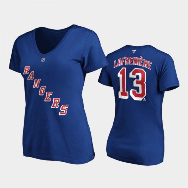 Women's New York Rangers Alexis Lafreniere #13 V-N...