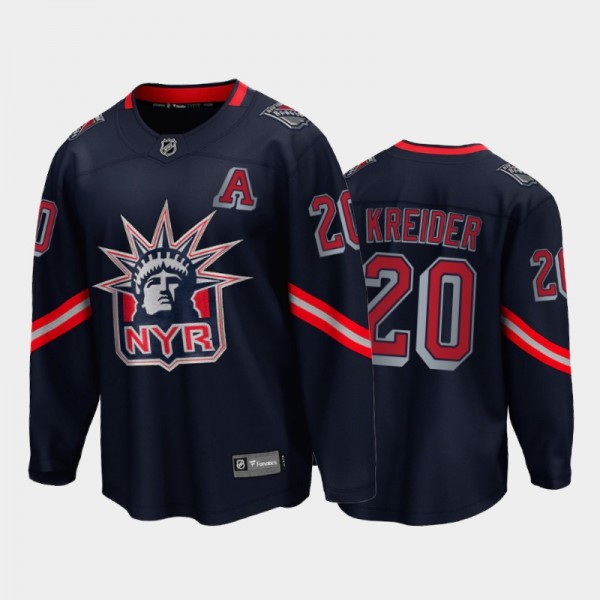Men's New York Rangers Chris Kreider #20 Reverse R...