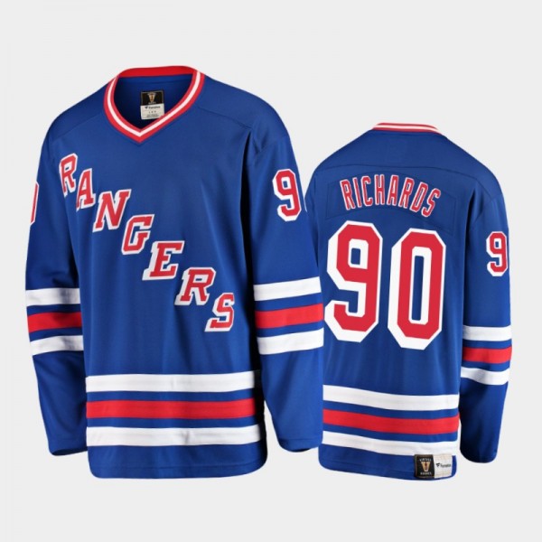 Men's New York Rangers Justin Richards #90 Heritag...