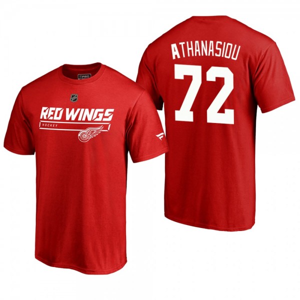 Men's Detroit Red Wings Andreas Athanasiou #72 Rin...