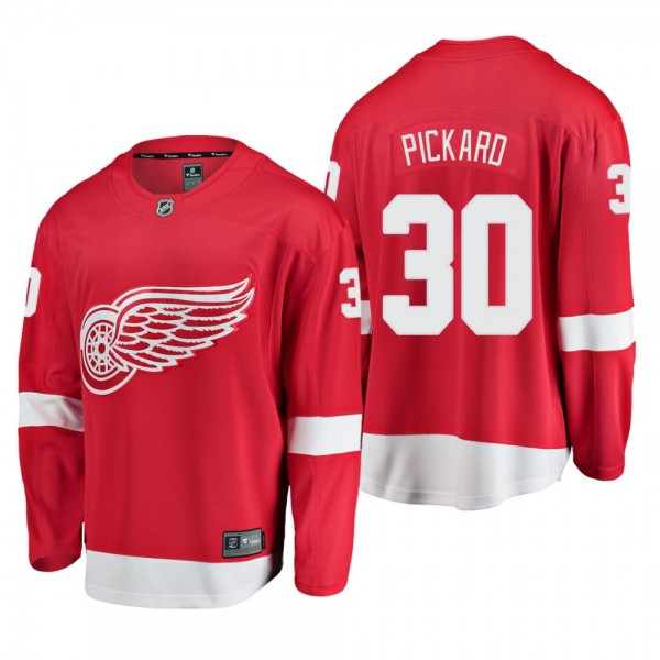 Detroit Red Wings Calvin Pickard #30 Home Breakawa...