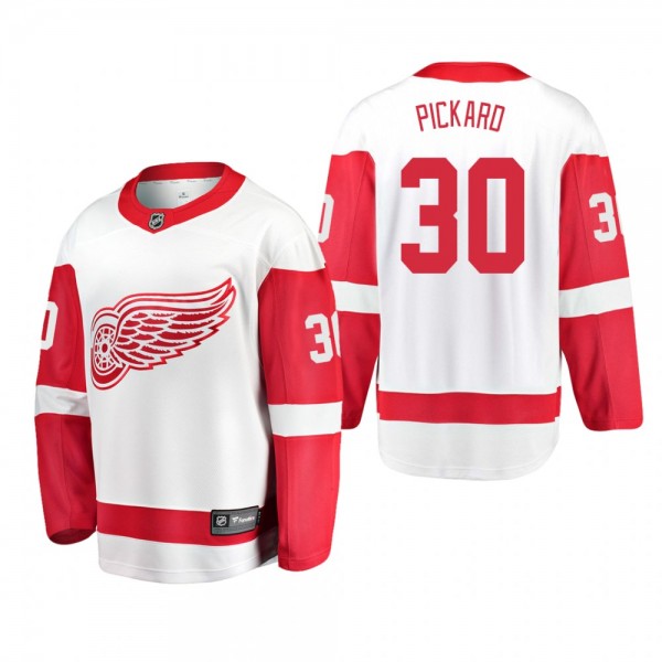 Detroit Red Wings Calvin Pickard #30 Away Breakawa...