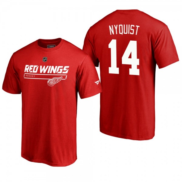 Men's Detroit Red Wings Gustav Nyquist #14 Rinksid...