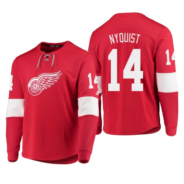 Red Wings Gustav Nyquist #14 Platinum Long Sleeve ...