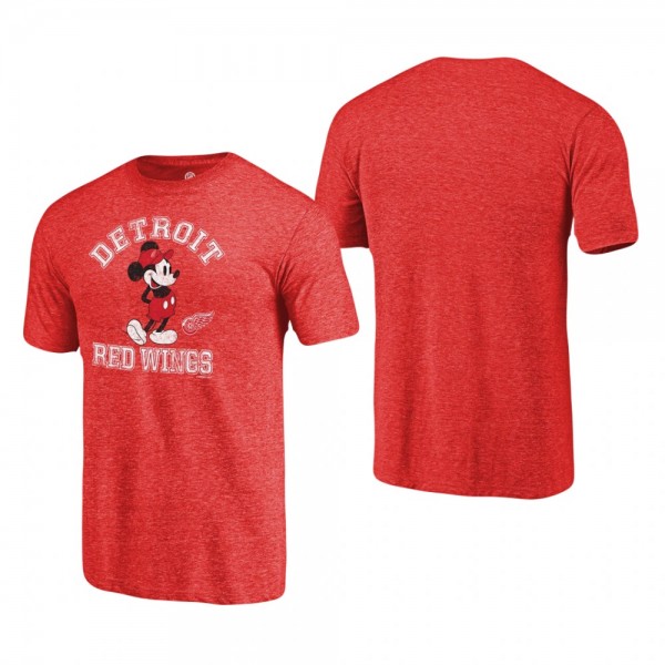 Detroit Red Wings Red Disney Tradition Tri-Blend T...