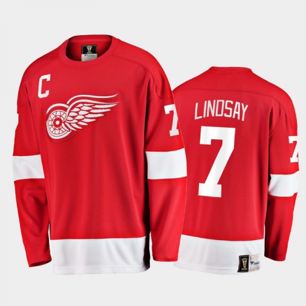 Ted Lindsay Detroit Red Wings Retired Player Red P...