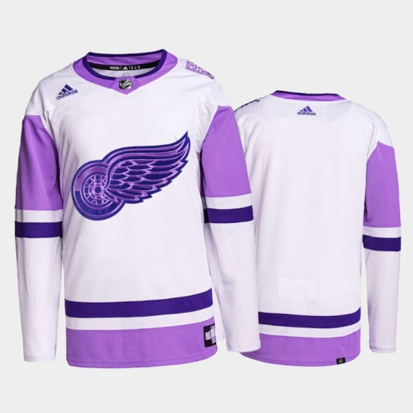 Detroit Red Wings HockeyFightsCancer White Purple ...