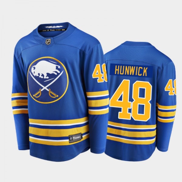 Buffalo Sabres Matt Hunwick #48 Home Royal Blue 20...