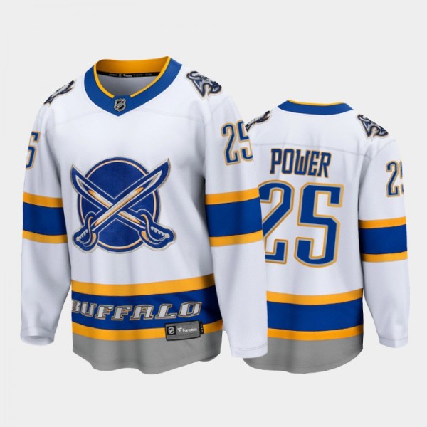Buffalo Sabres #25 Owen Power 2021 NHL Draft No.1 White Special Edition Jersey