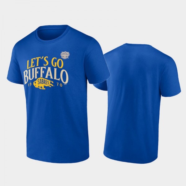 Buffalo Sabres 2022 Heritage Classic Hometown Royal T-Shirt Men