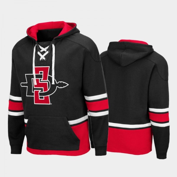 Men San Diego State Aztecs Lace-up Pullover Black ...