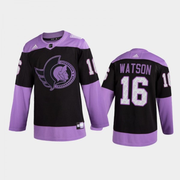 Men Ottawa Senators Austin Watson #16 2021 Hockey ...