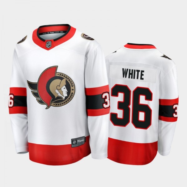 Ottawa Senators Colin White #36 Away White 2020-21...