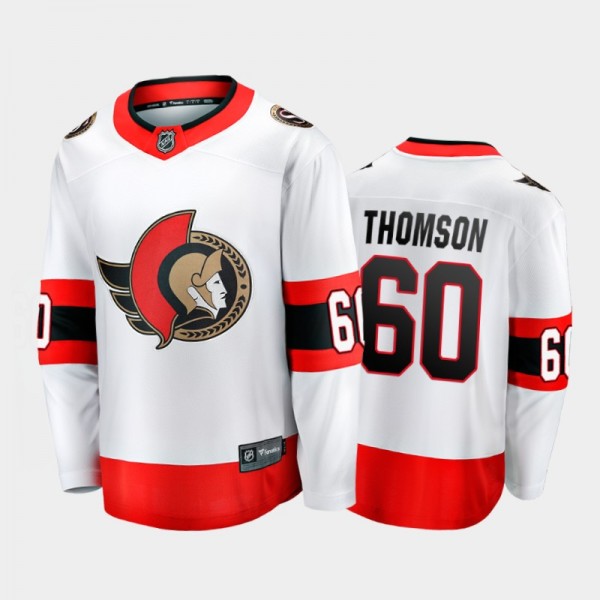 Ottawa Senators #60 Lassi Thomson White 2021-22 Aw...