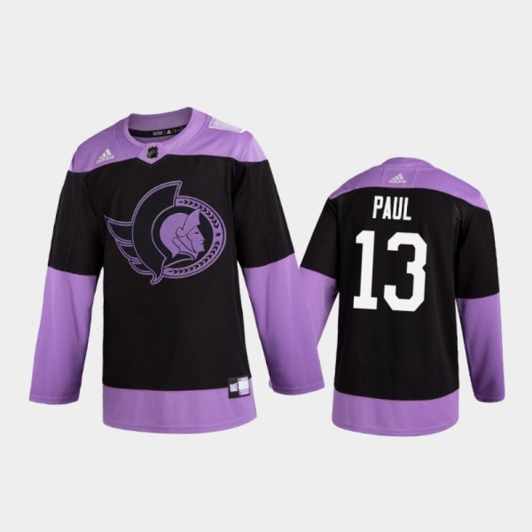 Men's Nick Paul #13 Ottawa Senators 2020 Hockey Fi...