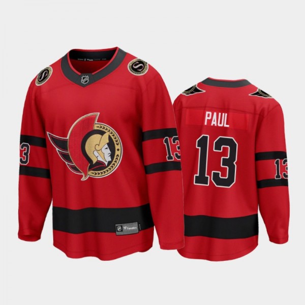 Men's Ottawa Senators Nick Paul #13 Special Edition Red 2021 Jersey