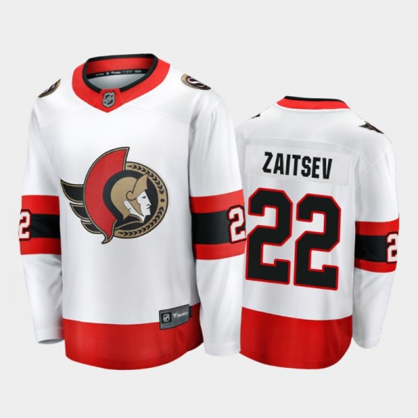 Ottawa Senators Nikita Zaitsev #22 Away White 2020...
