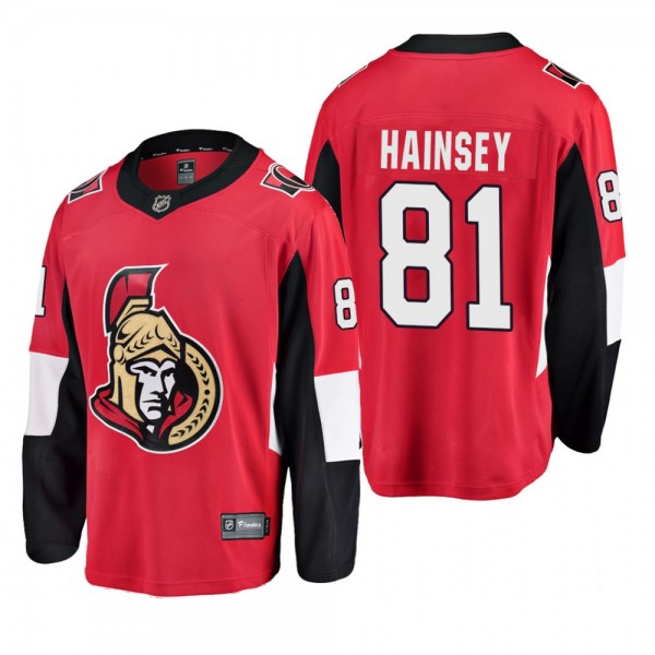 Ottawa Senators Ron Hainsey #81 Home Breakaway Player Red Jersey