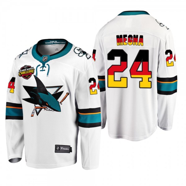 Jaycob Megna Sharks 2022 NHL Global Series Jersey ...