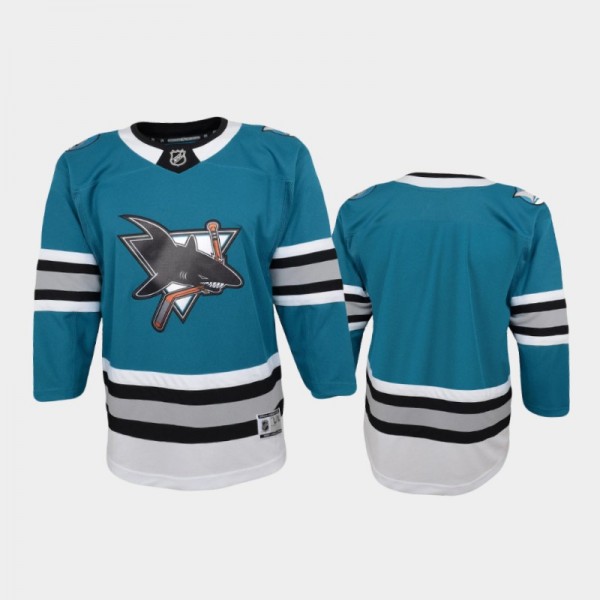 Youth San Jose Sharks 30th Anniversary Heritage Premier Teal Jersey