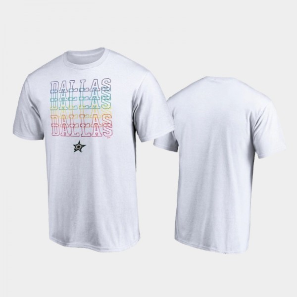 Men's Dallas Stars City Pride White T-Shirt