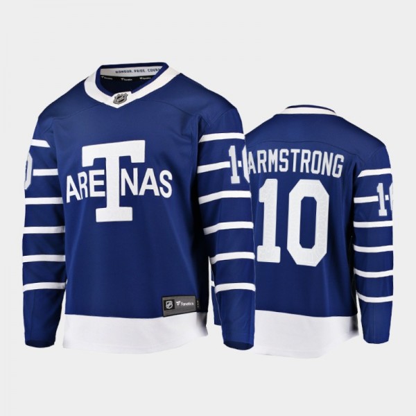 George Armstrong Toronto Maple Leafs Team Classics Blue Heritage Jersey