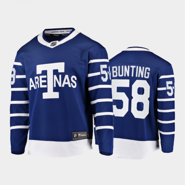 Michael Bunting Toronto Maple Leafs Team Classics Blue Heritage Jersey