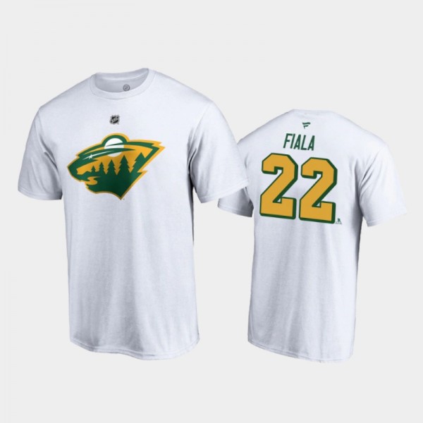 Men's Minnesota Wild Kevin Fiala #22 Special Edition Authentic Stack 2021 Reverse Retro White T-Shirt