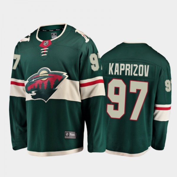 Minnesota Wild Kirill Kaprizov #97 Home Green Brea...