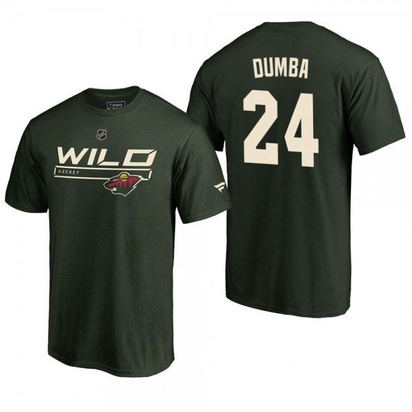 Wild Matt Dumba #24 Rinkside Collection Prime Cheap Authentic Pro T-shirt Green