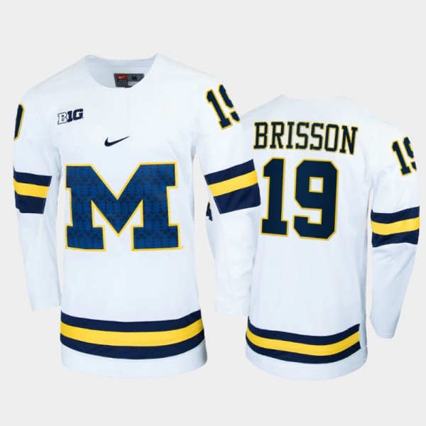 Men Michigan Wolverines Brendan Brisson #19 Colleg...
