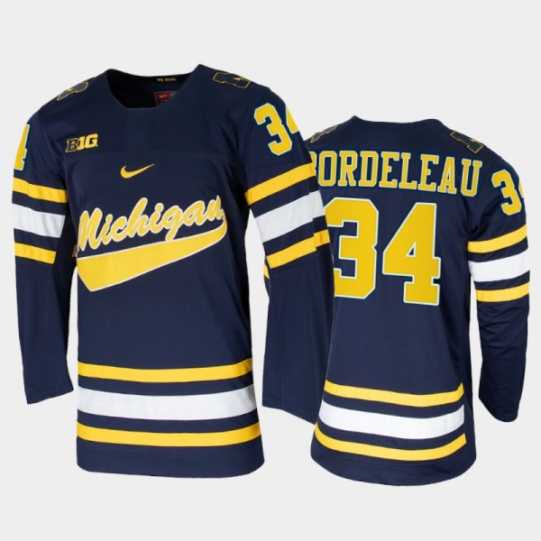 Men Michigan Wolverines Thomas Bordeleau #34 Colle...